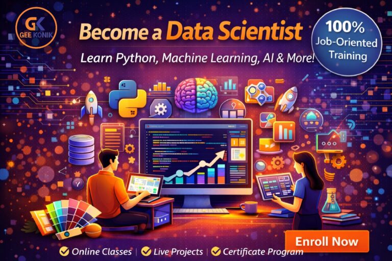 Best data science training institute in Noida with hands-on classroom learning Students learning at the best data science training institute in Noida Professional data science course in Noida with expert instructors